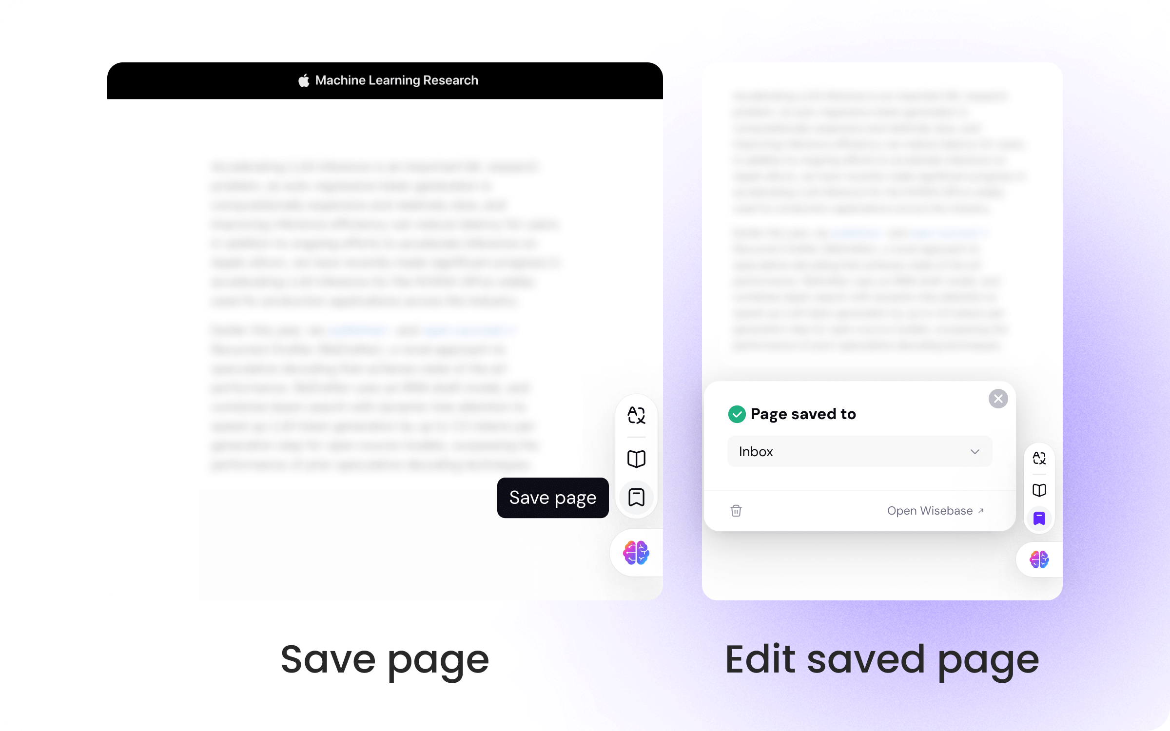 Save page via Sider icon